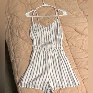Hollister striped red, white, and blue romper size small
